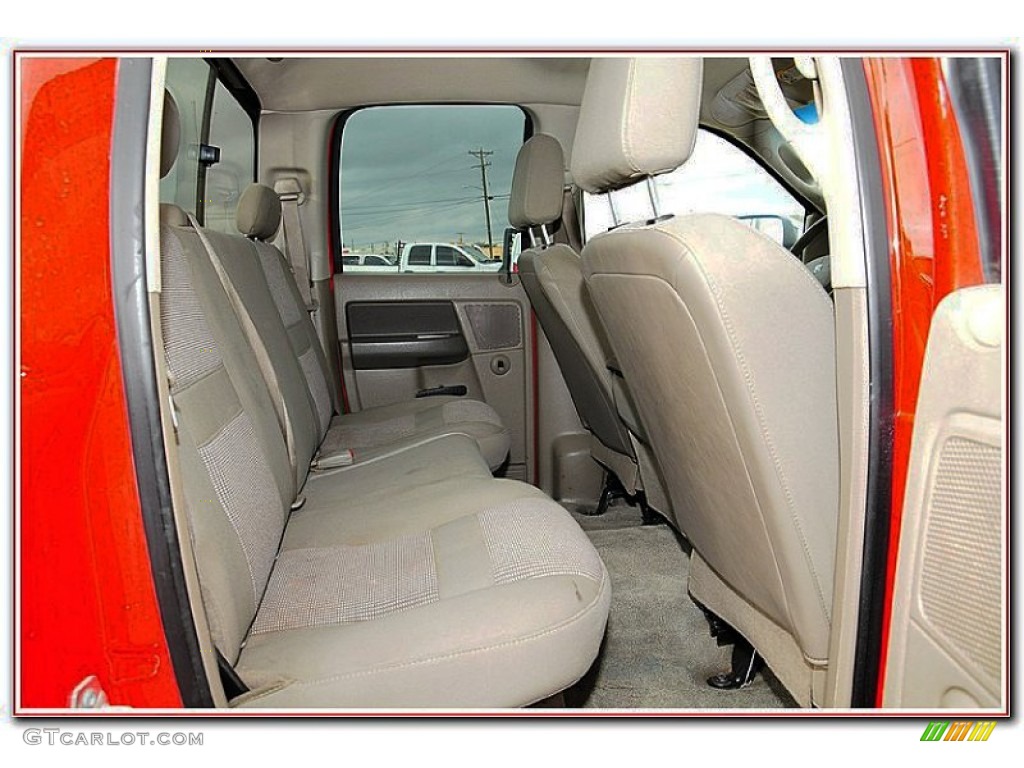 2007 Ram 3500 Laramie Quad Cab Dually - Flame Red / Medium Slate Gray photo #32