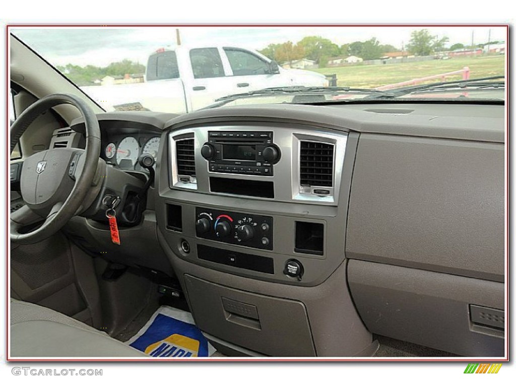 2007 Ram 3500 Laramie Quad Cab Dually - Flame Red / Medium Slate Gray photo #37