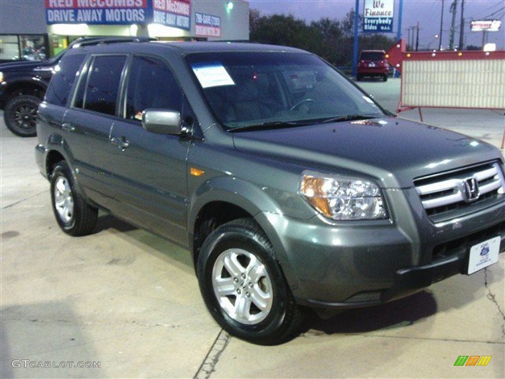 2008 Pilot Value Package - Steel Blue Metallic / Gray photo #6