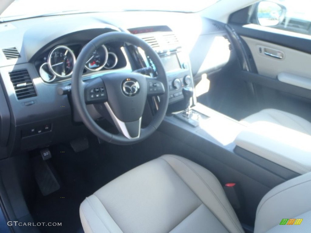 Sand Interior 2014 Mazda CX-9 Touring Photo #88193865