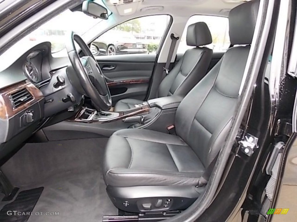 Black Interior 2007 BMW 3 Series 328i Sedan Photo #88193913