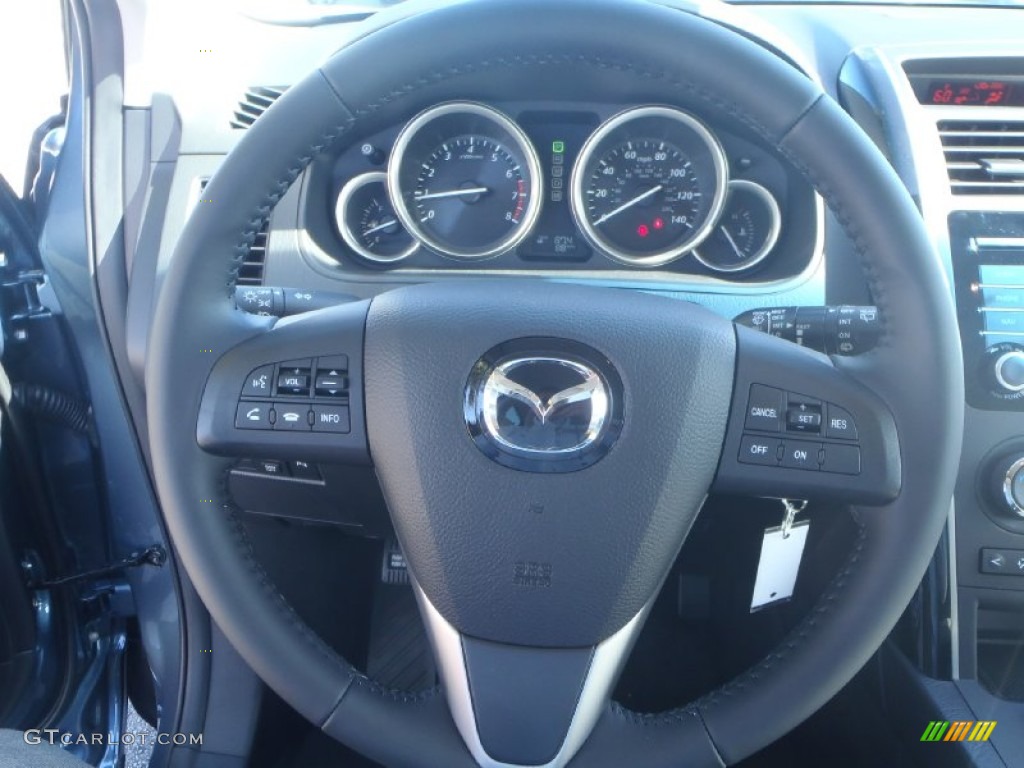2014 Mazda CX-9 Touring Sand Steering Wheel Photo #88193934
