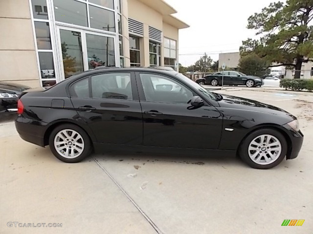 Jet Black 2007 BMW 3 Series 328i Sedan Exterior Photo #88193961