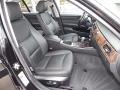 2007 BMW 3 Series Black Interior Front Seat Photo