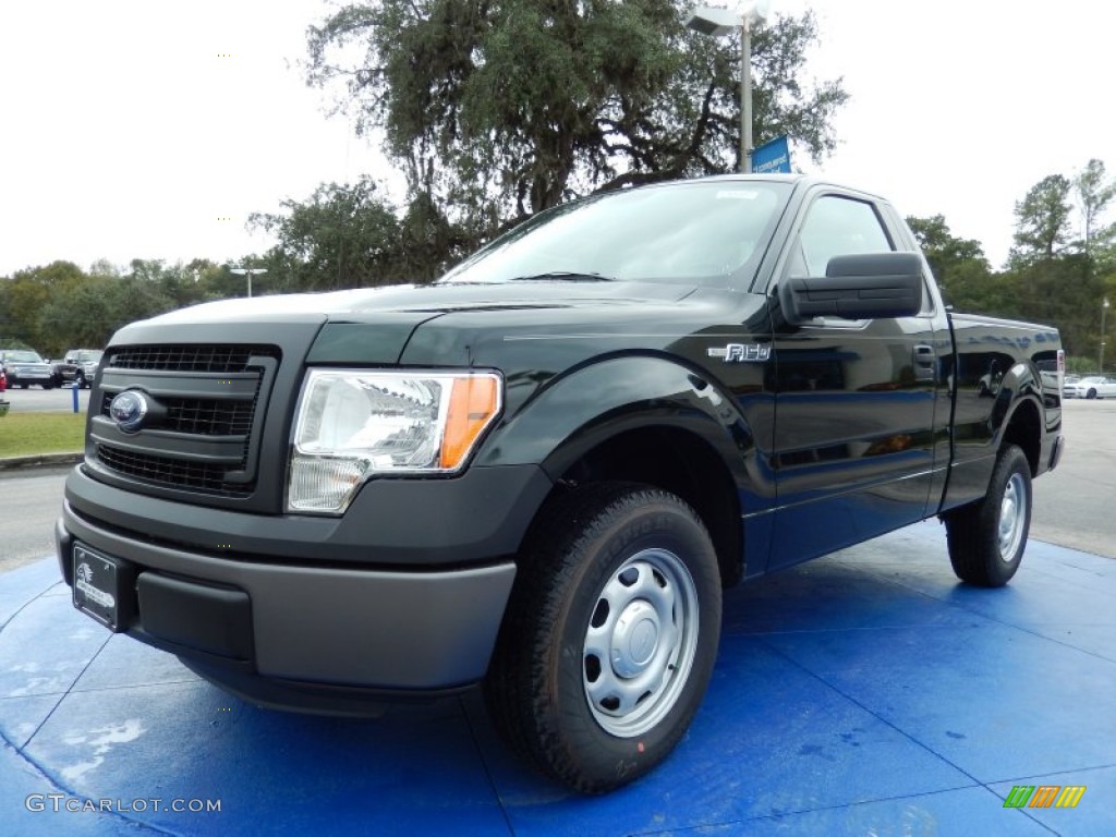 2014 F150 XL Regular Cab - Green Gem / Steel Grey photo #1