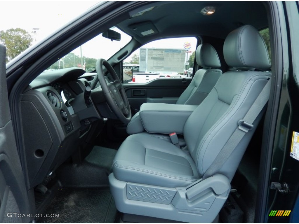 Steel Grey Interior 2014 Ford F150 XL Regular Cab Photo #88195039