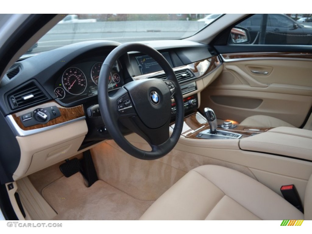 Venetian Beige Interior 2011 BMW 5 Series 535i xDrive Sedan Photo #88195174