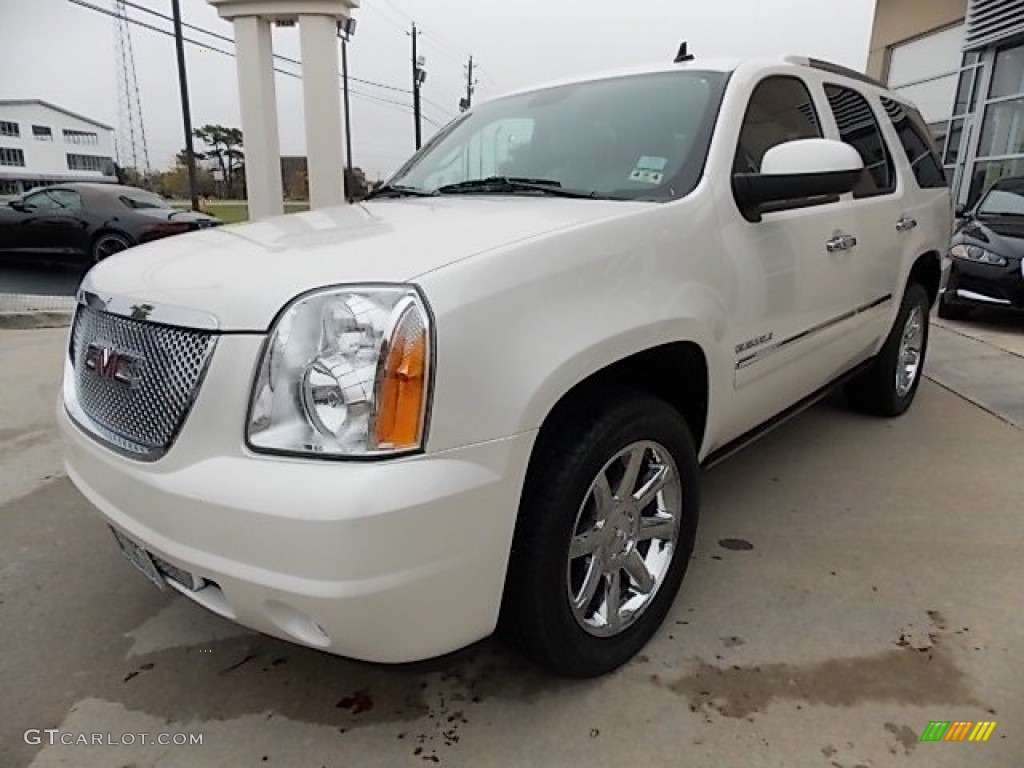 White Diamond Tintcoat 2011 GMC Yukon Denali AWD Exterior Photo #88195624