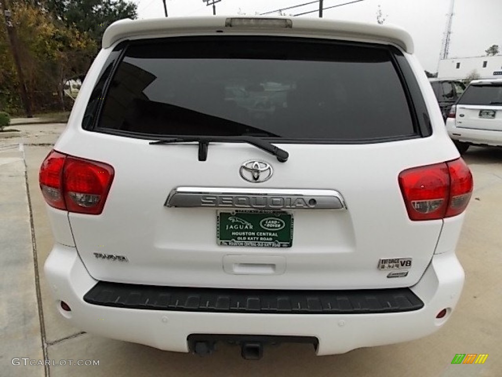 2010 Sequoia Limited 4WD - Super White / Graphite photo #8