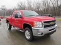 2011 Victory Red Chevrolet Silverado 2500HD LT Extended Cab 4x4  photo #10
