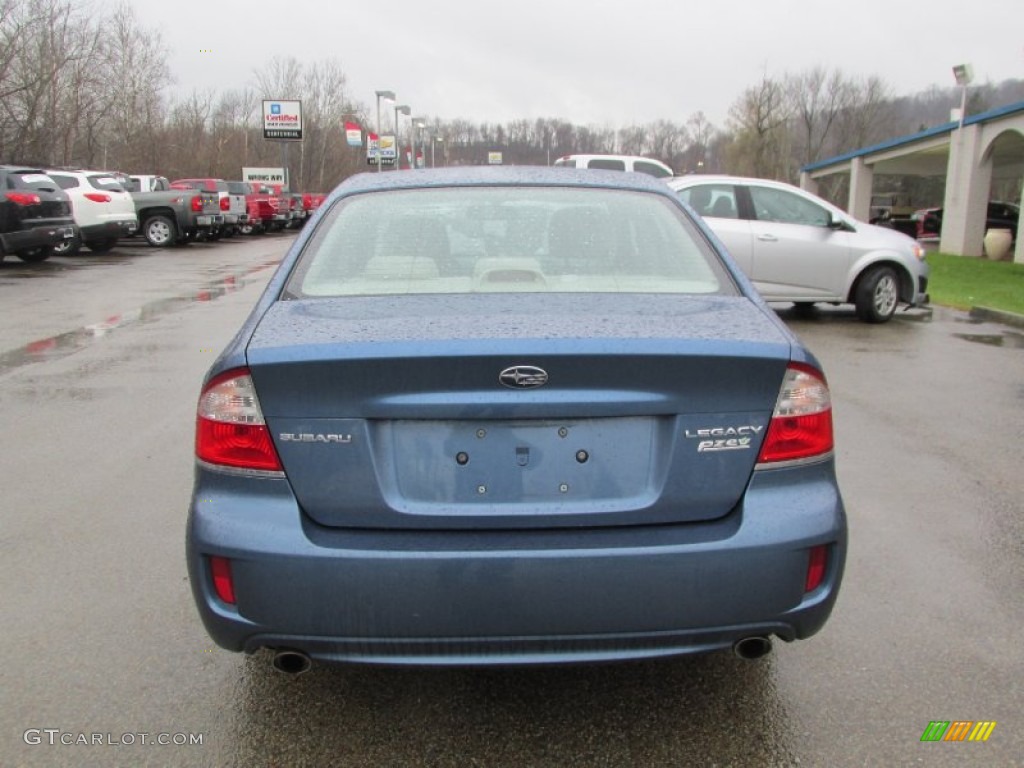 2008 Legacy 2.5i Sedan - Newport Blue Pearl / Off Black photo #5