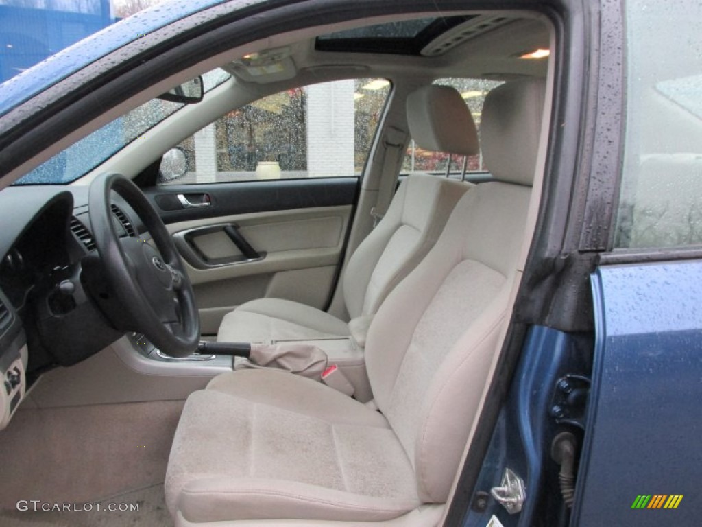 2008 Legacy 2.5i Sedan - Newport Blue Pearl / Off Black photo #13
