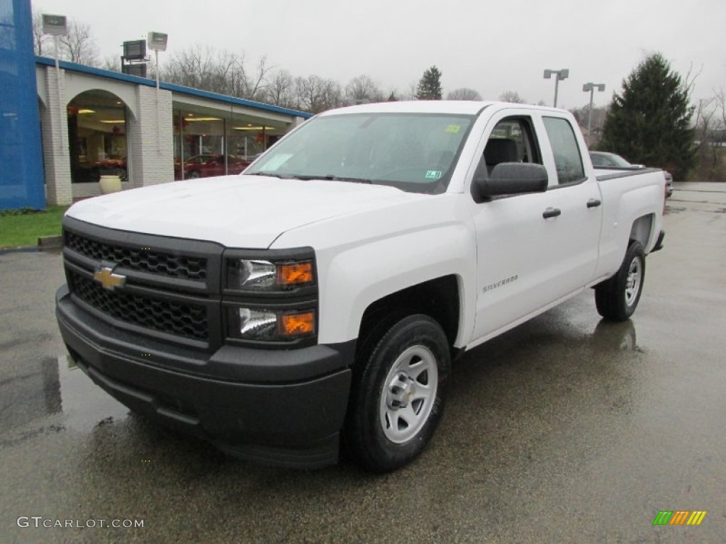 2014 Silverado 1500 WT Double Cab - Summit White / Jet Black/Dark Ash photo #10