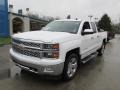 2014 Summit White Chevrolet Silverado 1500 LTZ Double Cab 4x4  photo #11