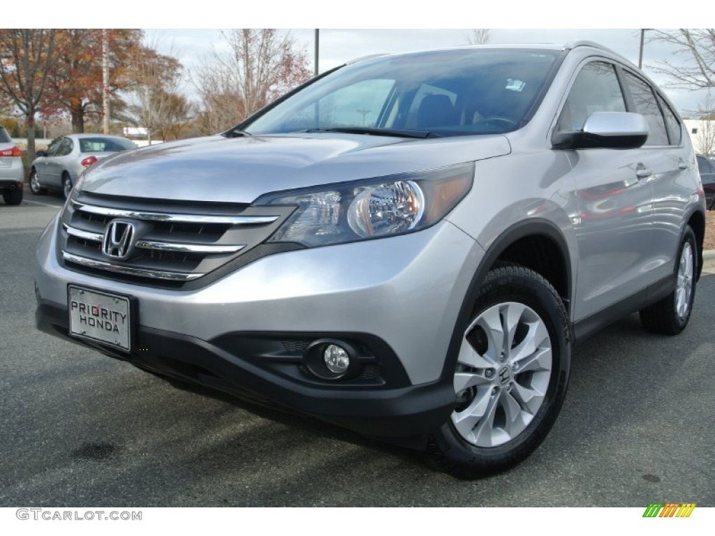 2012 CR-V EX-L - Alabaster Silver Metallic / Black photo #1