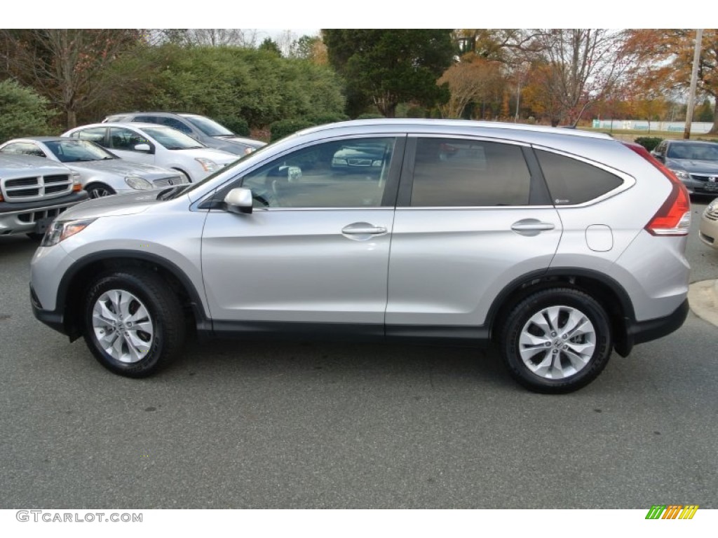 2012 CR-V EX-L - Alabaster Silver Metallic / Black photo #6