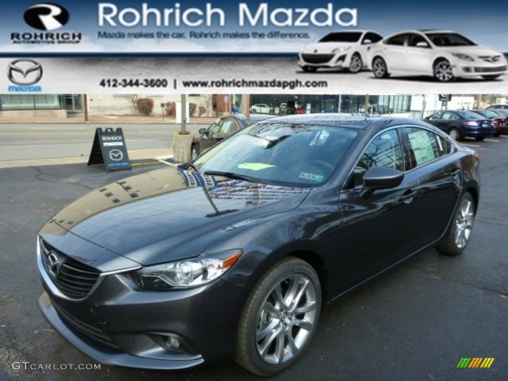 2014 MAZDA6 Grand Touring - Meteor Gray Mica / Black photo #1