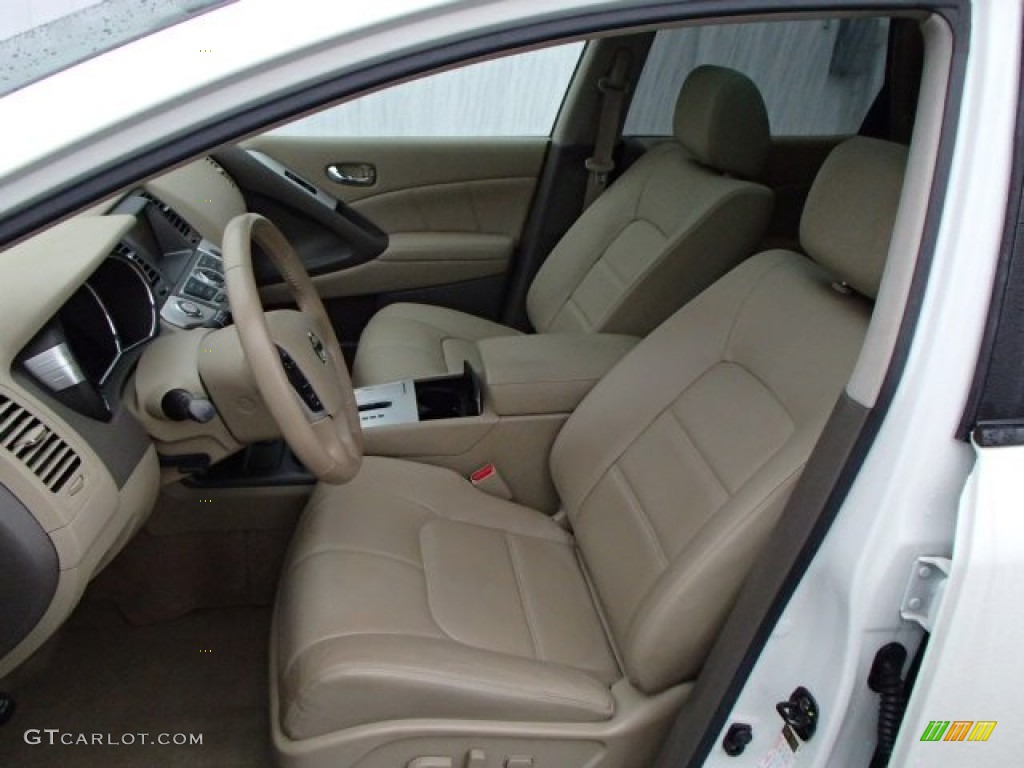 2011 Murano S AWD - Glacier White Pearl / Beige photo #10