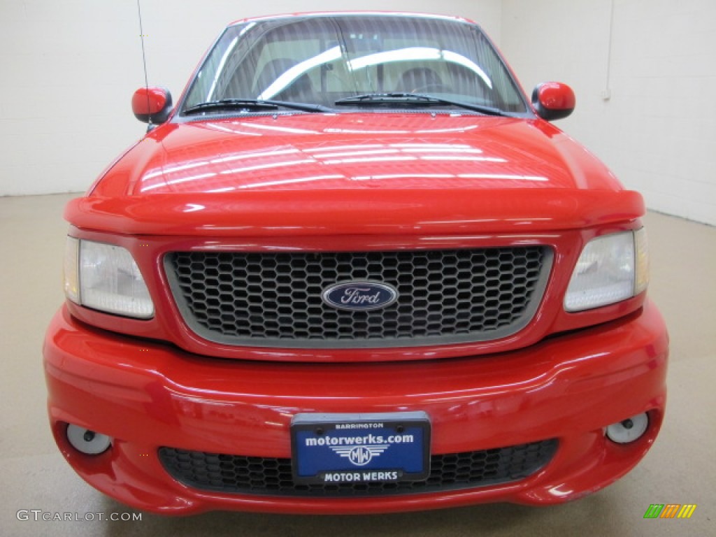 2000 F150 SVT Lightning - Bright Red / Medium Graphite photo #2