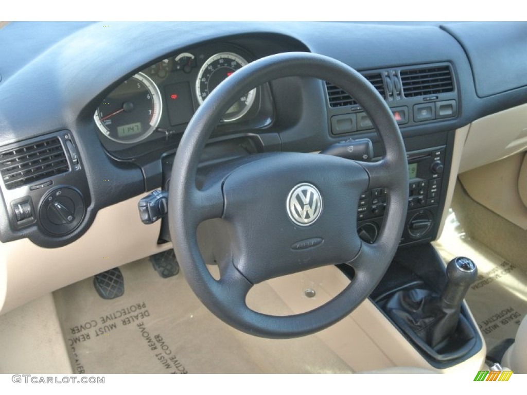 2005 Jetta GL Sedan - Wheat Beige Metallic / Pure Beige photo #25