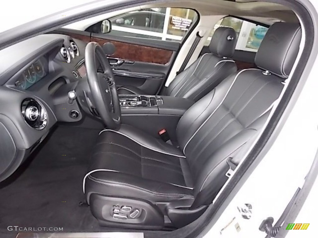 Jet/Ivory Interior 2012 Jaguar XJ XJL Portfolio Photo #88205031