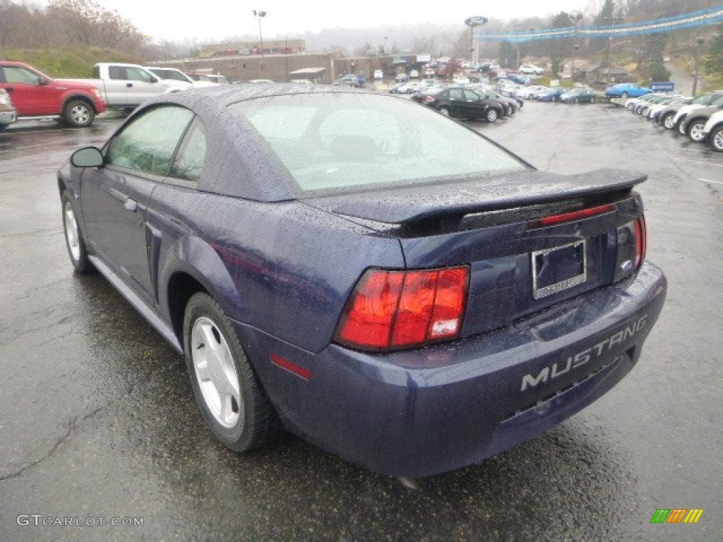 2002 Mustang V6 Coupe - True Blue Metallic / Medium Graphite photo #4