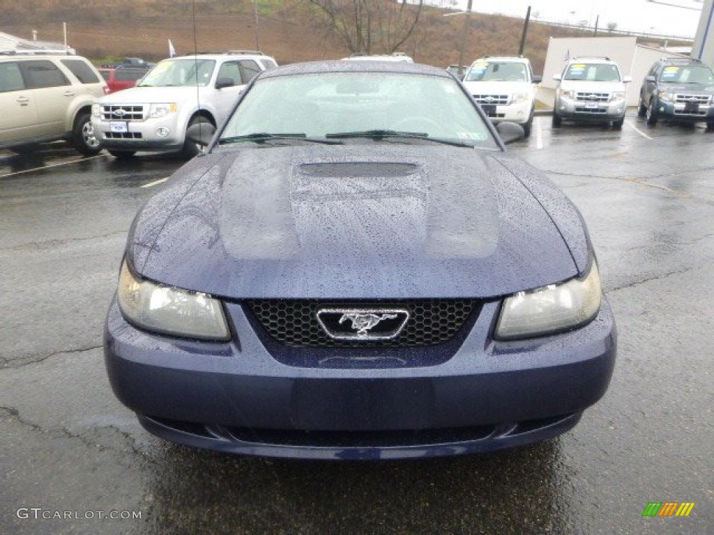 2002 Mustang V6 Coupe - True Blue Metallic / Medium Graphite photo #6