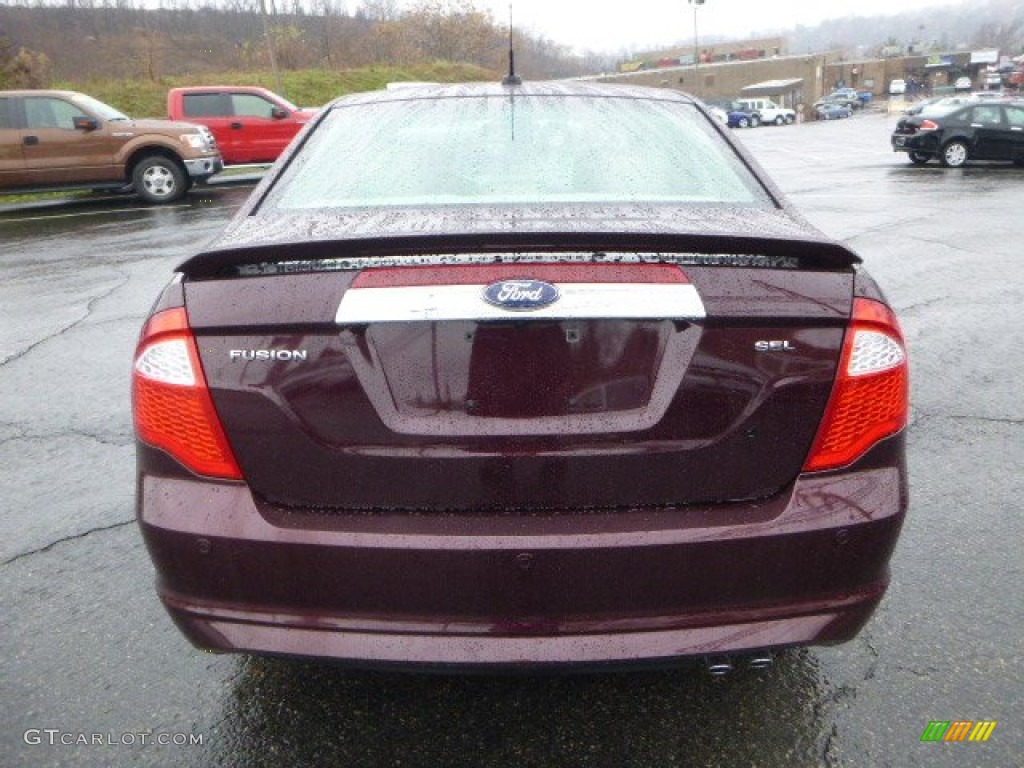 2011 Fusion SEL - Bordeaux Reserve Metallic / Medium Light Stone photo #3