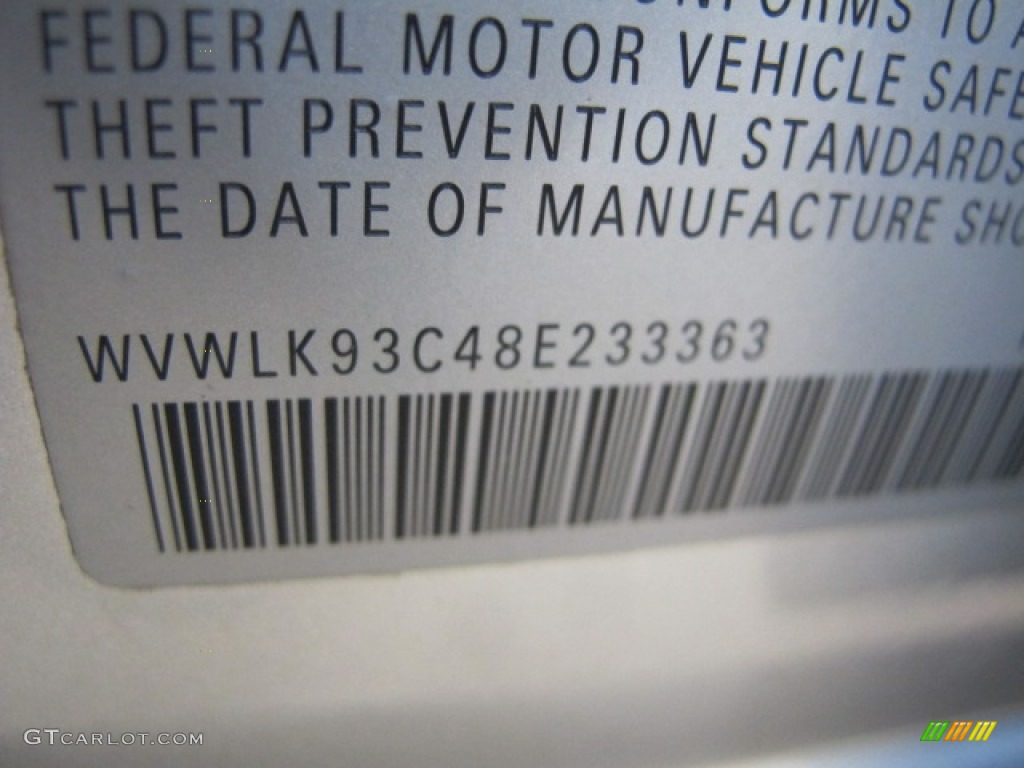 2008 Passat Turbo Wagon - Reflex Silver / Black photo #37