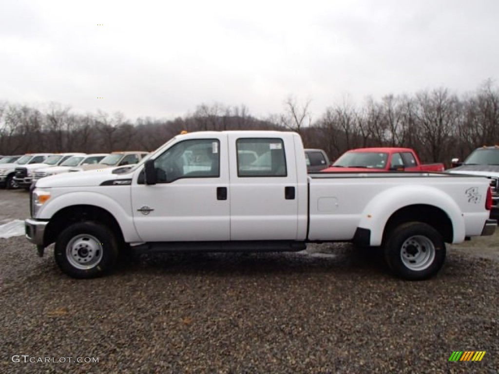 Oxford White 2014 Ford F350 Super Duty XL Crew Cab 4x4 Dually Exterior Photo #88207695