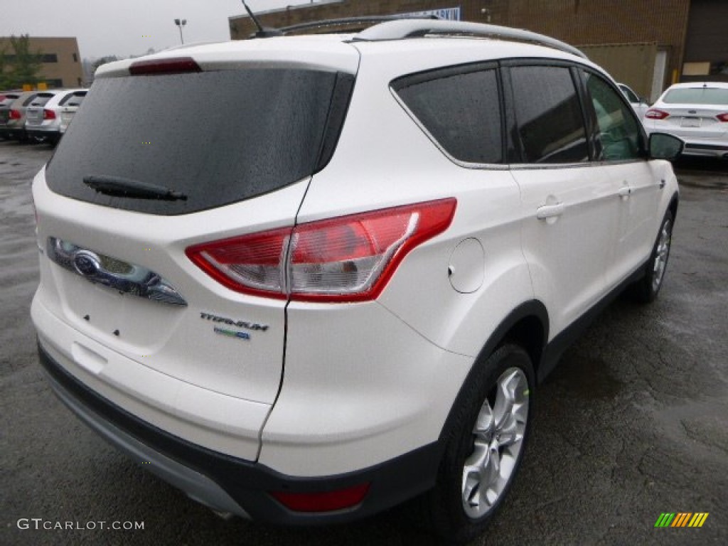 2014 Escape Titanium 2.0L EcoBoost 4WD - White Platinum / Charcoal Black photo #5