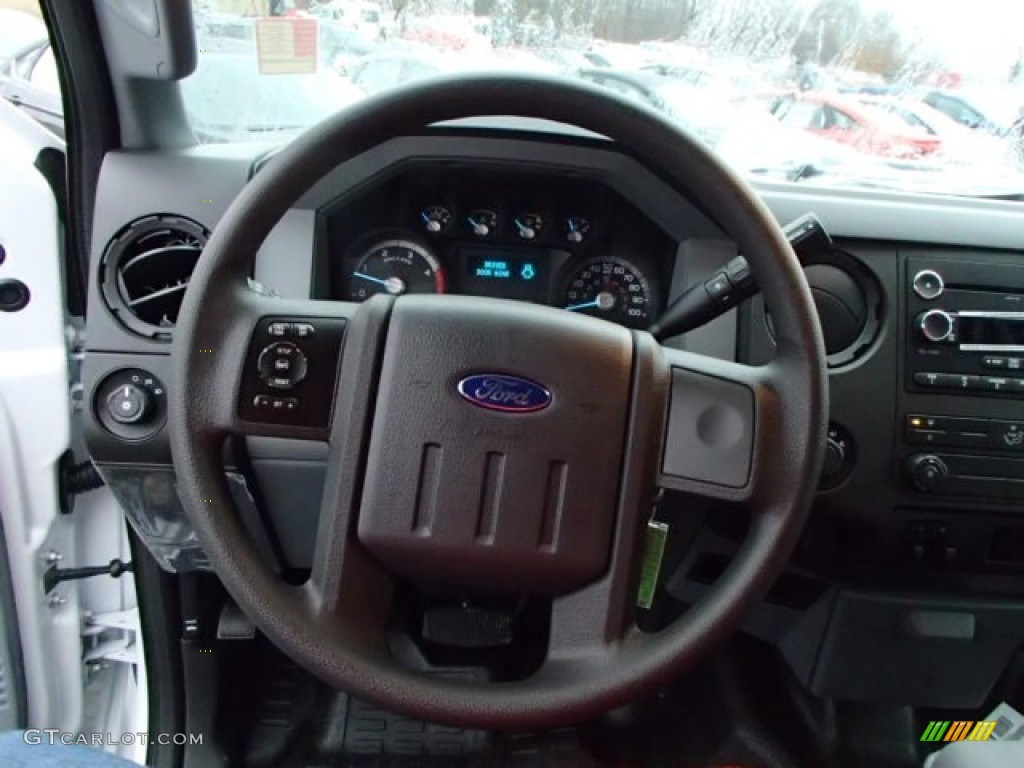 2014 Ford F350 Super Duty XL Crew Cab 4x4 Dually Steel Steering Wheel Photo #88207989