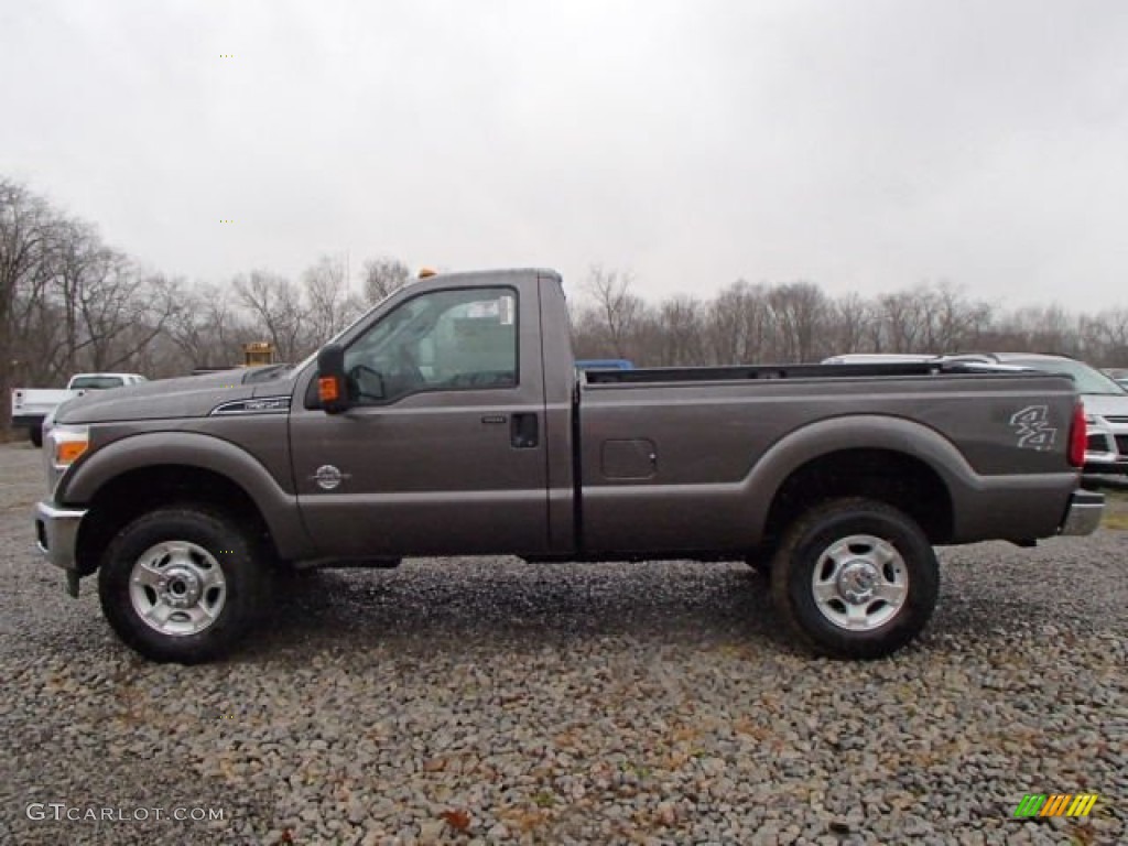 2014 F350 Super Duty XLT Regular Cab 4x4 - Sterling Gray Metallic / Steel photo #5