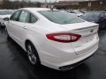 White Platinum 2014 Ford Fusion Titanium AWD Exterior