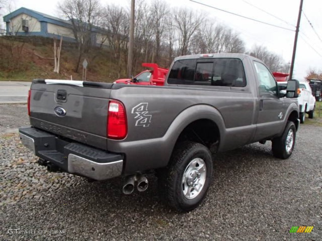 2014 F350 Super Duty XLT Regular Cab 4x4 - Sterling Gray Metallic / Steel photo #8