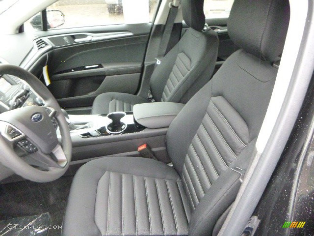 Charcoal Black Interior 2014 Ford Fusion SE EcoBoost Photo #88208616
