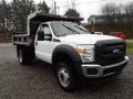 Oxford White 2014 Ford F450 Super Duty XL Regular Cab 4x4 Dump Truck Exterior