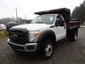 Oxford White - F450 Super Duty XL Regular Cab 4x4 Dump Truck Photo No. 4