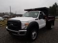 Oxford White - F450 Super Duty XL Regular Cab 4x4 Dump Truck Photo No. 4