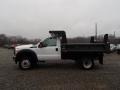 Oxford White - F450 Super Duty XL Regular Cab 4x4 Dump Truck Photo No. 5