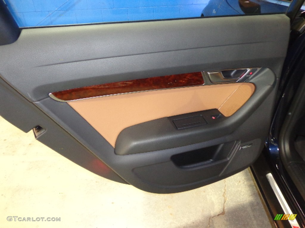 2011 Audi A6 3.0T quattro Sedan Amaretto/Black Door Panel Photo #88210278