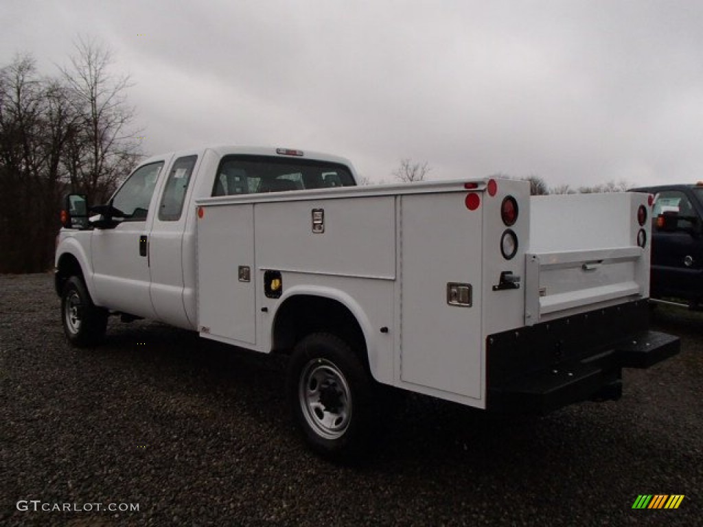 2014 F350 Super Duty XL SuperCab 4x4 Utility Truck - Oxford White / Steel photo #6