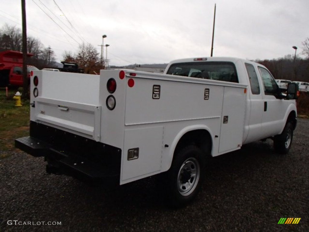 2014 F350 Super Duty XL SuperCab 4x4 Utility Truck - Oxford White / Steel photo #8