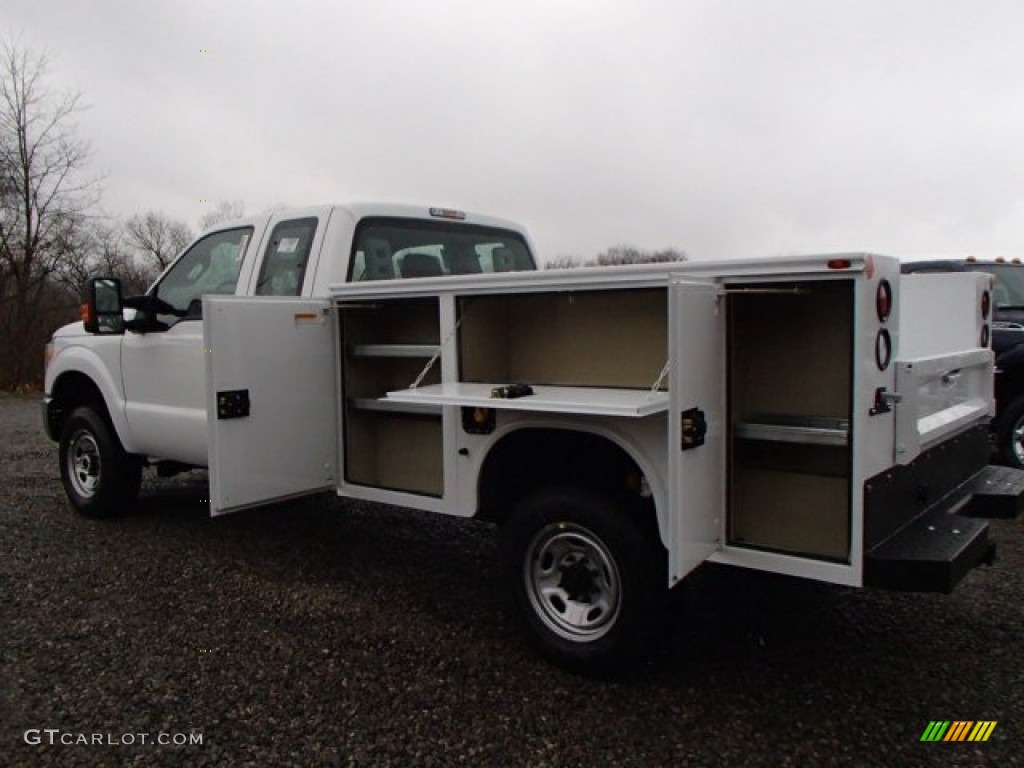2014 F350 Super Duty XL SuperCab 4x4 Utility Truck - Oxford White / Steel photo #11