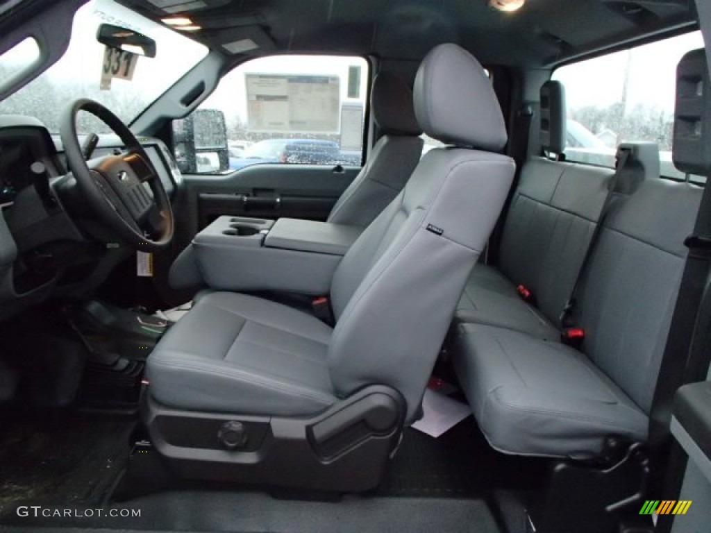 2014 F350 Super Duty XL SuperCab 4x4 Utility Truck - Oxford White / Steel photo #14