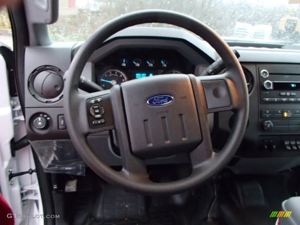 2014 F350 Super Duty XL SuperCab 4x4 Utility Truck - Oxford White / Steel photo #19