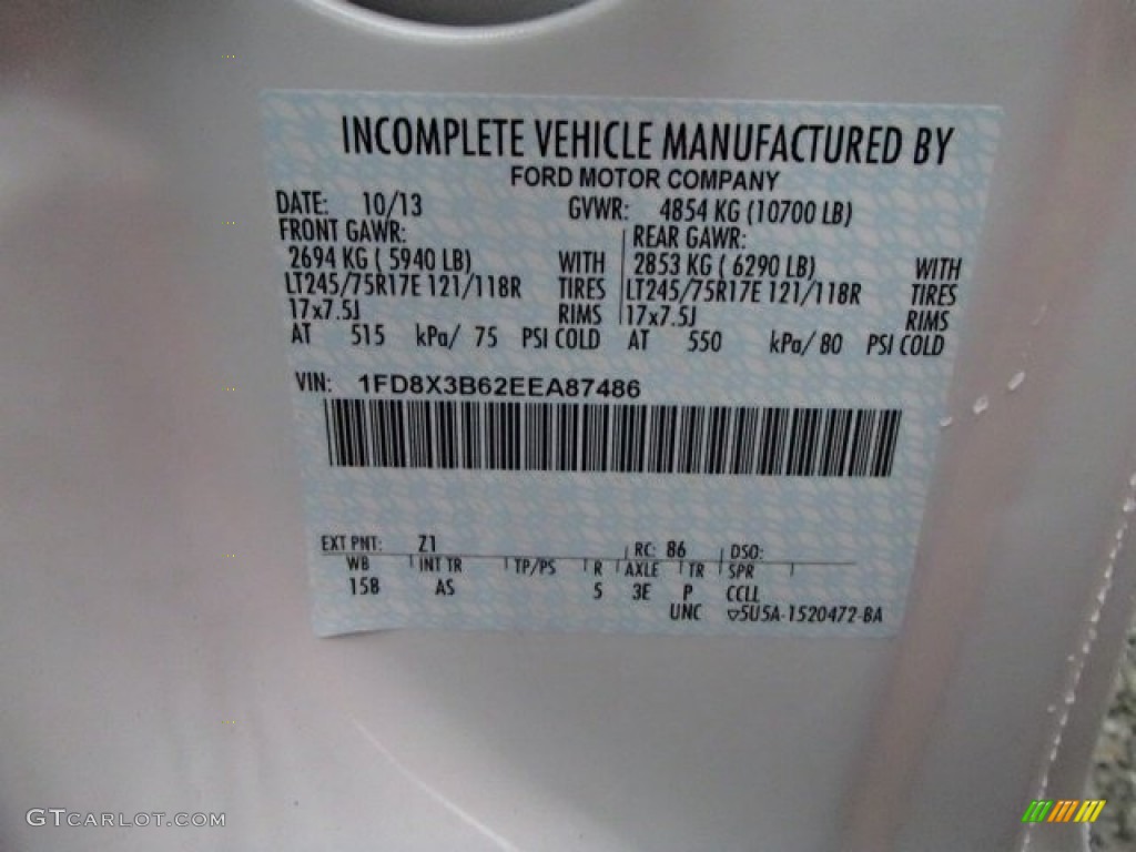 2014 F350 Super Duty XL SuperCab 4x4 Utility Truck - Oxford White / Steel photo #20