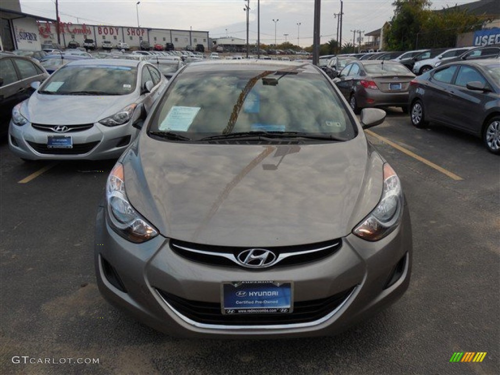 2012 Elantra GLS - Desert Bronze / Beige photo #2