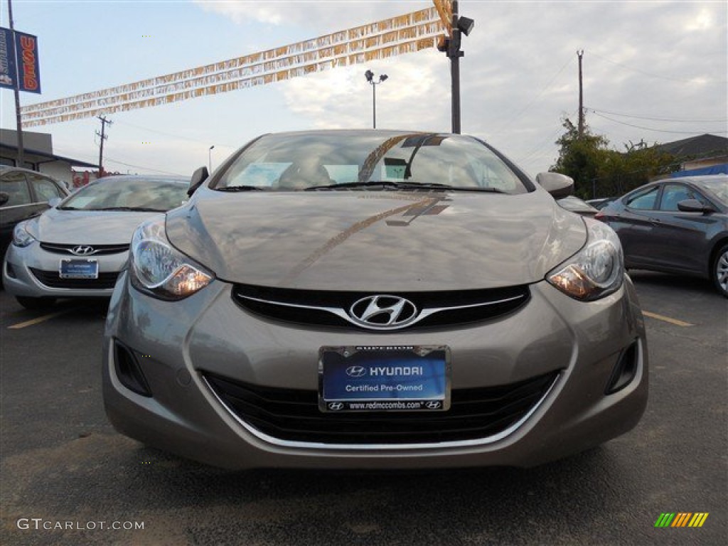 2012 Elantra GLS - Desert Bronze / Beige photo #3