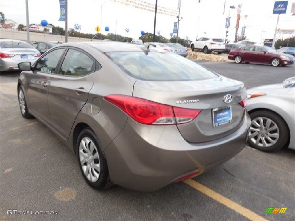 2012 Elantra GLS - Desert Bronze / Beige photo #7